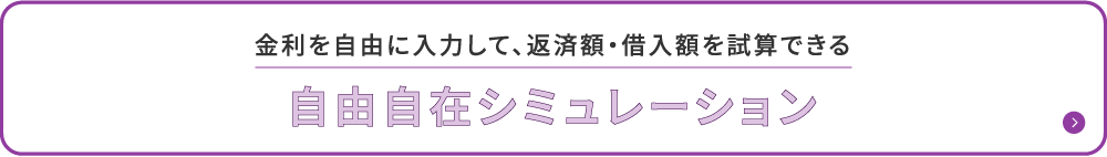 金利を自由に入力して、返済額・借入額を試算できる自由自在シミュレーション