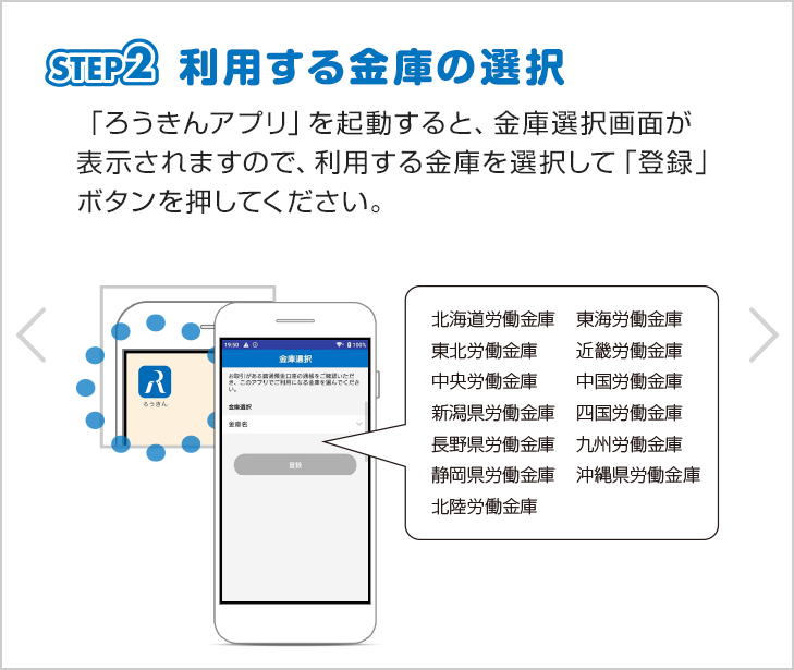 STEP2 利用する金庫の選択